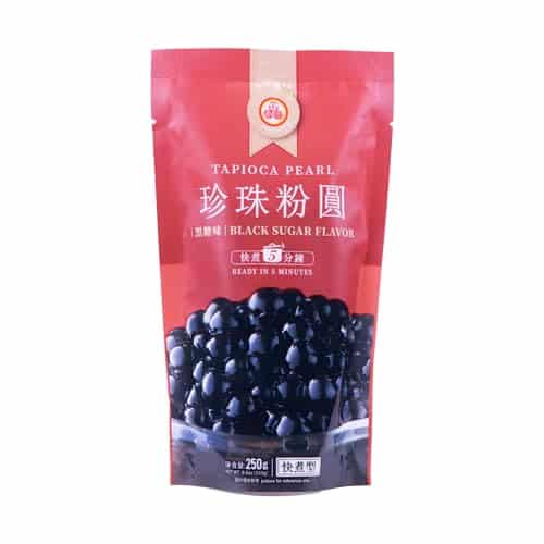 WuFuYuan Boba Tapioca Pearl, Black Sugar Flavor, Ready in 5 Minutes, 8.8 Oz. (Single Pack) - Image 2